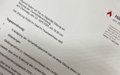 Nachlese Gemeindevertretungssitzung vom 25.2.2025